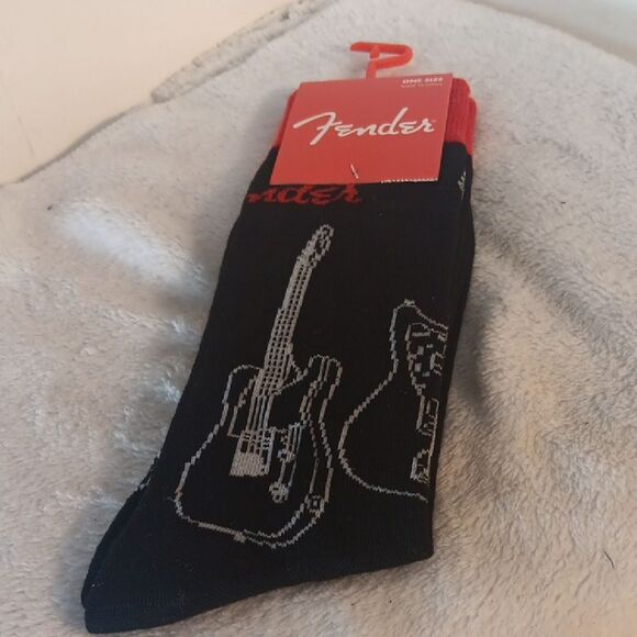 Fender Guitar Casual  Socks - Picture 1 of 5